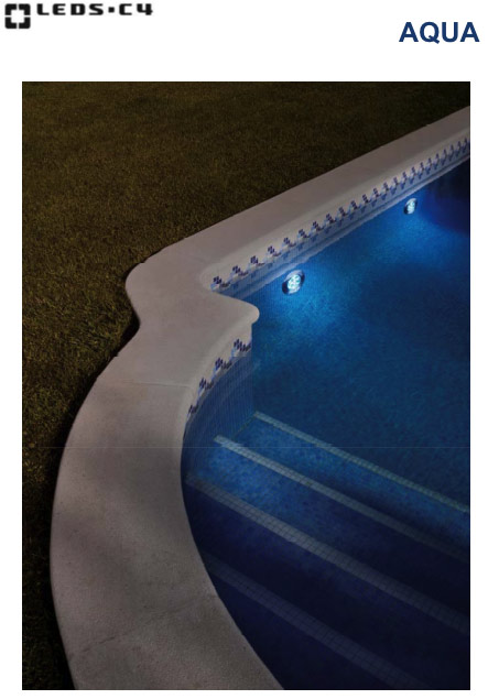 освещение LED в бассейне